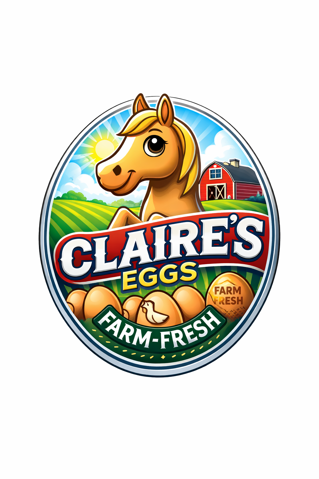 Claire's Eggs official logo